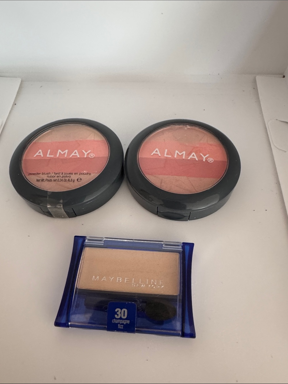 Almay/Maybelline bundle Powder Blush Duo in Coral Pink Shades
